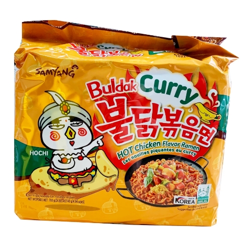 Picture of Samyang Buldak Curry Hot Chicken Ramen 5 Packs