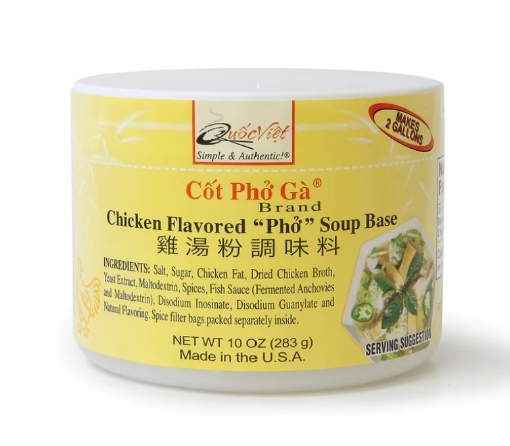Picture of QUỐC VIỆT CỐT PHỞ GÀ® BRAND (CHICKEN FLAVORED "PHO" SOUP BASE) 10-OZ