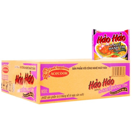 Picture of ACECOOK Hao-Hao Sate Onion 75g (Pack of 30 Bags)