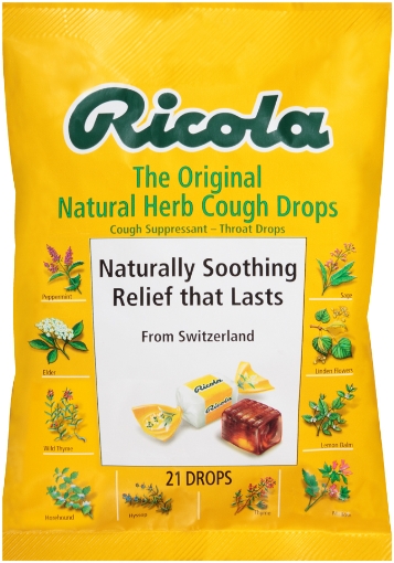Picture of Ricola Original Natural Herb Cough Drops, 21 Drops