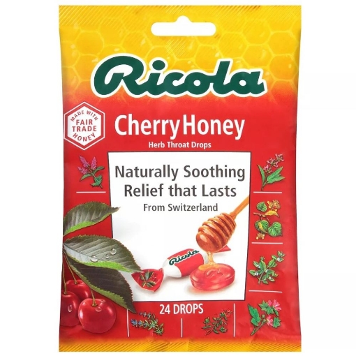 Picture of Ricola Cherry Honey Cough Drops 24cts