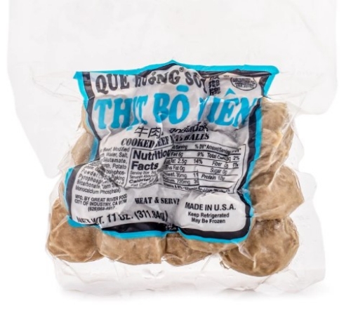 Picture of Que Huong Beef Meat Ball-11oz