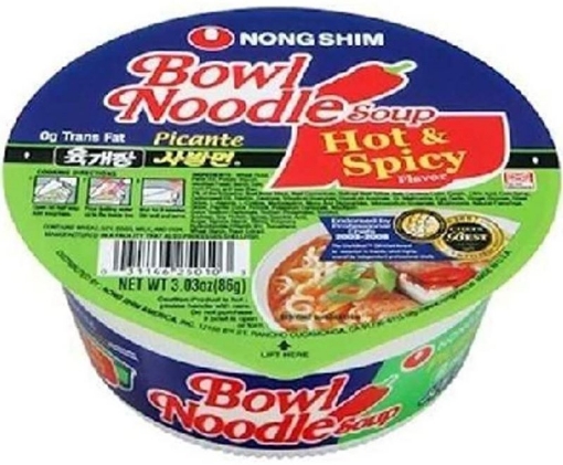 Picture of NongShim Hot&Spicy Noodles 12Bowls