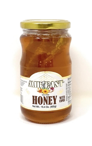 Picture of Mid East Honey With Comb-465g