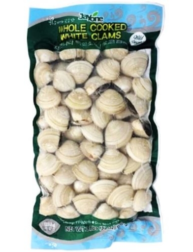 Picture of Jayone Cooked White Clams (Ngheu Hap Chin Nguyen Con) Frozen 2lbs Pack