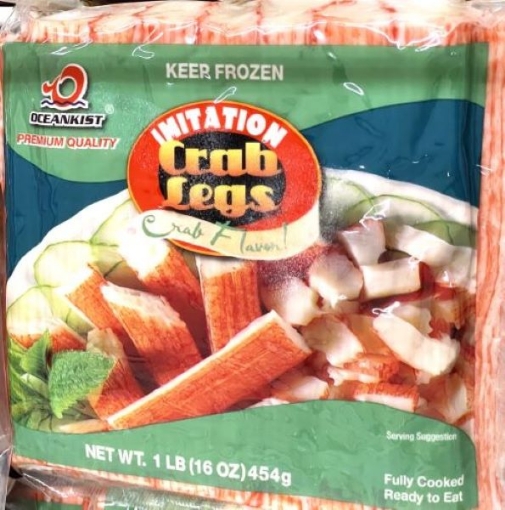 Picture of Fully Cooked Imitation Crab Sticks Frozen 16oz Pack