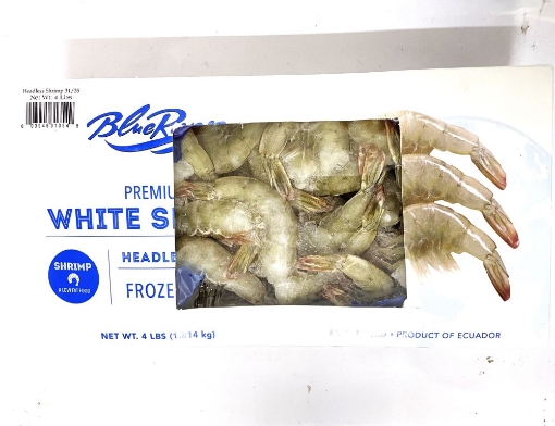 Picture of HeadLess Shrimp 31/35 Frozen 4lbs Pack